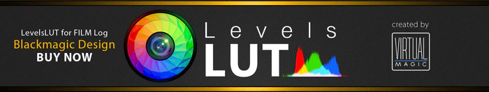LevelsLUT for FILM Log Blackmagic Design - created by Virtual Magic