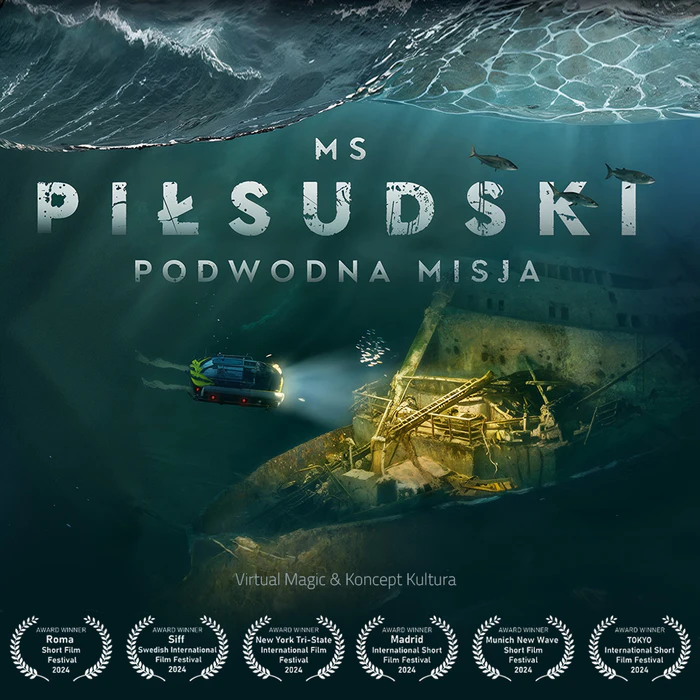 MS Piłsudski - podwodna misja, nagradzany film VR Virtual Magic